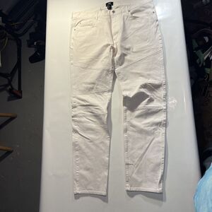 H&M White Jeans Pants 36  Skinny Fit Y2K EUC Coupe Moulante